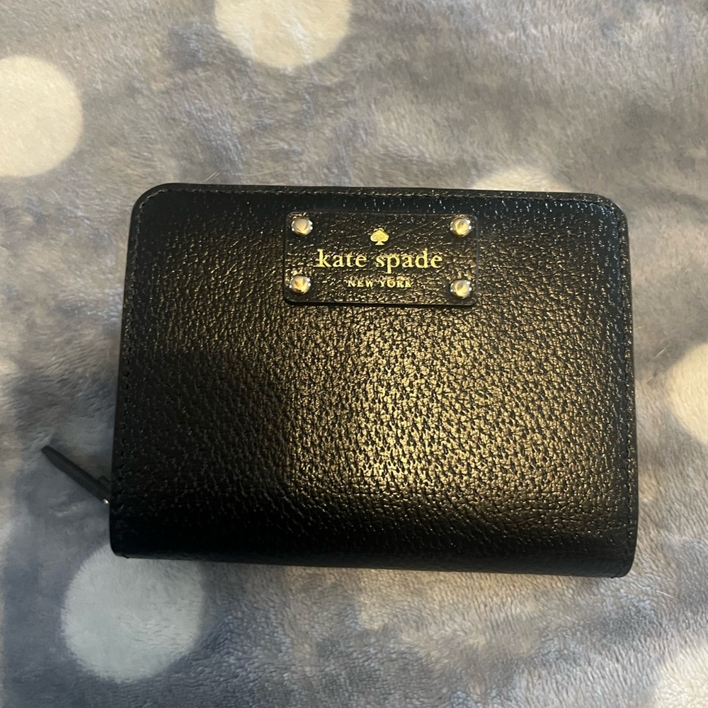 Kate Spade Black Leather Card Holder